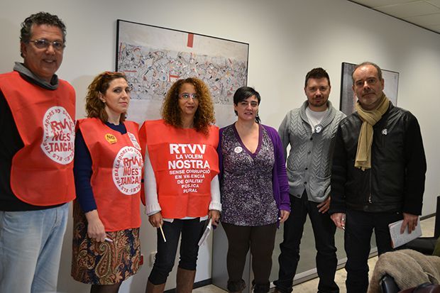 El Comitè d'empresa de RTVV porta la situació de l'ens públic al Parlament Europeu 